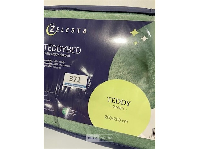 Zelesta teddybed fluffy cream 200 x 200 300 gr - afbeelding 3 van  3