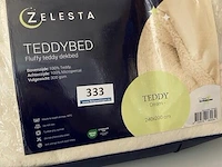 Zelesta teddybed fluffy cream 240 x 200 300 gr - afbeelding 2 van  3