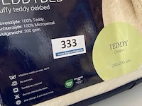 Zelesta teddybed fluffy cream 240 x 200 300 gr - afbeelding 3 van  3