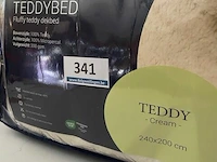 Zelesta teddybed fluffy cream 240 x 200 300 gr - afbeelding 3 van  3