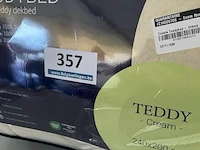 Zelesta teddybed fluffy cream 240 x 200 300 gr - afbeelding 3 van  3