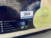 Zelesta teddybed fluffy cream 240 x 200 300 gr - afbeelding 3 van  3