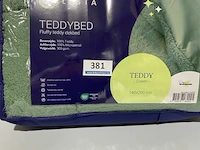 Zelesta teddybed fluffy green 140 x 200 300 gr - afbeelding 2 van  3