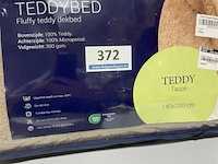 Zelesta teddybed fluffy taupe 140 x 200 300 gr - afbeelding 2 van  3