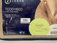 Zelesta teddybed fluffy taupe 140 x 200 300 gr - afbeelding 1 van  3