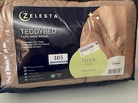 Zelesta teddybed fluffy taupe 200 x 200 300 gr