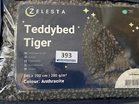 Zelesta teddybed tiger anthracite 240 x 200 200 gr - afbeelding 1 van  3