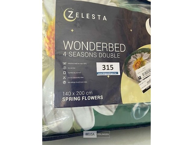 Zelesta wonderbed 4 seasons double spring flowers 140 x 200 - afbeelding 3 van  3