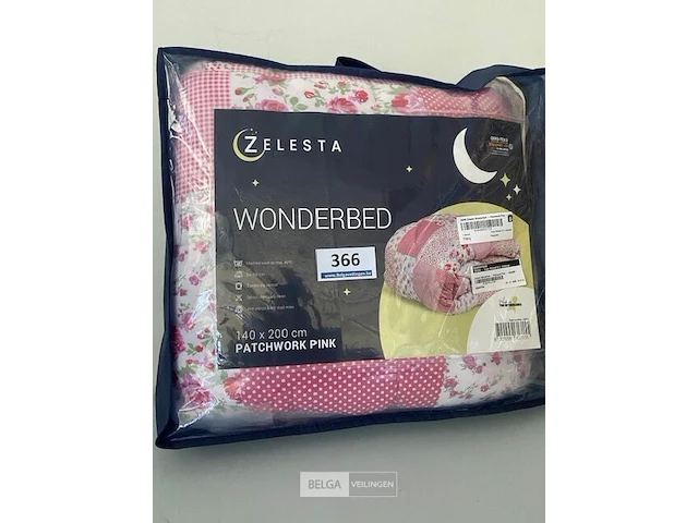 Zelesta wonderbed patchwork pink 140 x 200 - afbeelding 1 van  3