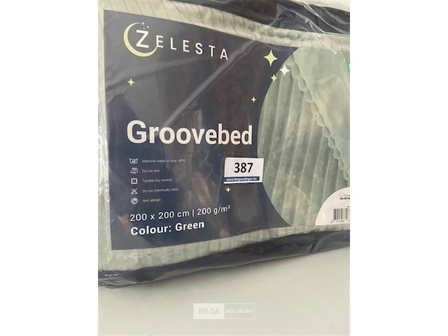 Zelestagroovebed green 200 x 200 200 gr - afbeelding 3 van  3