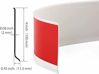 Zelfklevende vinyl plintstrip 10cm hoog, 6m op rol - afbeelding 4 van  5