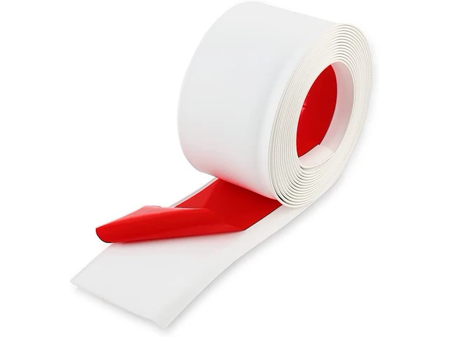 Zelfklevende vinyl plintstrip 10cm hoog, 6m op rol - afbeelding 2 van  5