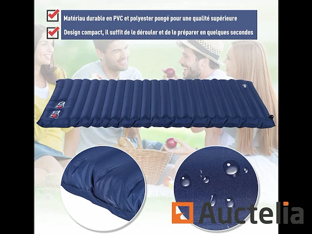 Zelfopblazend campingmatras - grand confort 2 personen - afbeelding 6 van  9