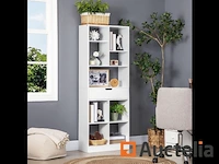 Zelfstandige houten boekenkast met lade - afbeelding 1 van  5
