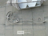 Zeshoekige hanglantaarn in een antieke, verweerde afwerking - afbeelding 3 van  4