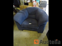 Zetel club blauw rond - afbeelding 1 van  4