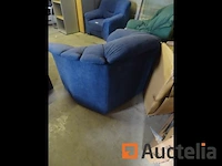 Zetel club blauw rond - afbeelding 3 van  4