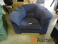 Zetel club blauw rond - afbeelding 4 van  4