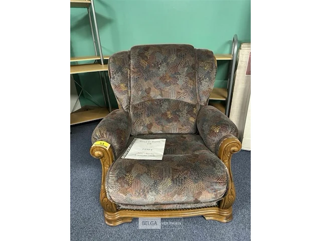 Zetel in franse eik - afbeelding 1 van  4