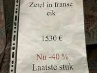 Zetel in franse eik - afbeelding 2 van  4