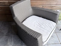 Zetel + kussen - mag buiten blijven - afbeelding 3 van  4