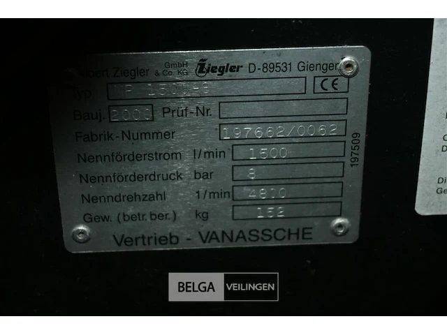 Ziegler mobiele bluspomp - afbeelding 8 van  8