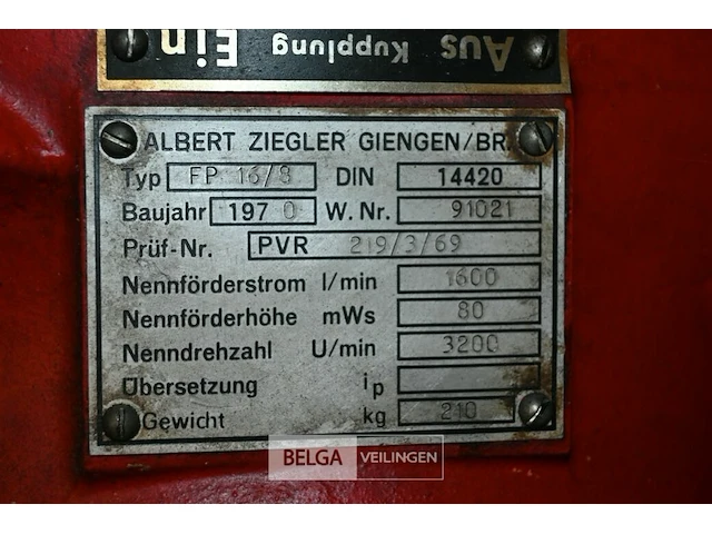 Ziegler mobiele waterpomp - afbeelding 7 van  7