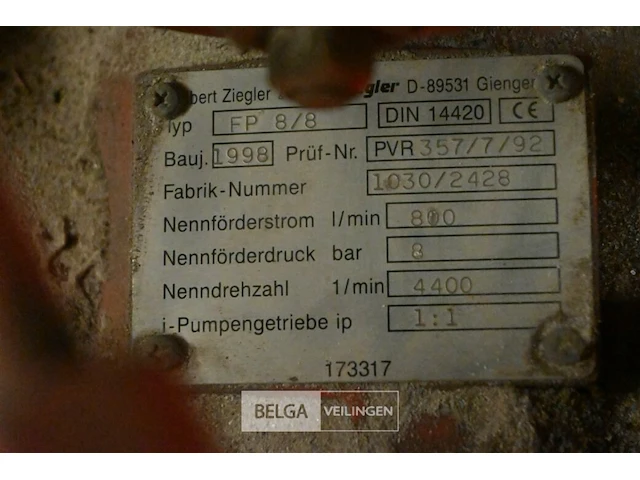 Ziegler mobiele waterpomp - afbeelding 9 van  9