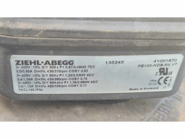 Ziehl-abegg industriële axiaalventilator (2x) - afbeelding 4 van  4