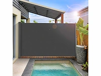 Zijluifel 180 x 300 cm (h x b) - antraciet - afbeelding 2 van  4