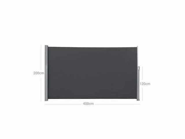 Zijluifel voor balkon en terras - 200 x 400 cm - afbeelding 3 van  4
