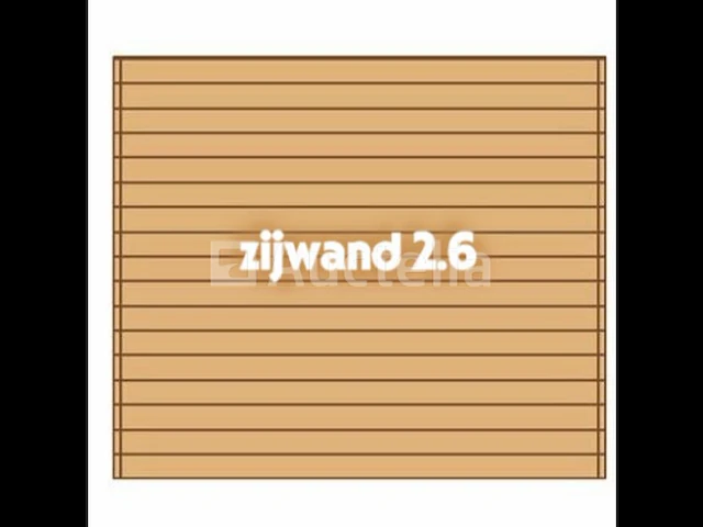 Zijwand tbv carport 2,6x3 - afbeelding 1 van  1