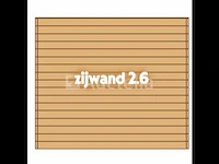Zijwand tbv carport 2,6x3 - afbeelding 1 van  1