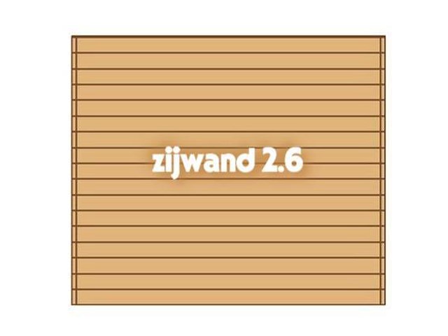 Zijwand tbv carport 2,6x3 - afbeelding 1 van  1