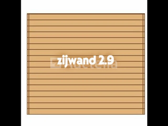 Zijwand tbv carport 2,9x3 - afbeelding 1 van  1