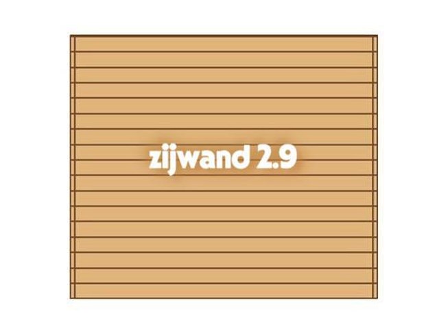 Zijwand tbv carport 2,9x3 - afbeelding 1 van  1