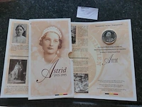 Zilveren herdenkingsmunt astrid - afbeelding 1 van  1