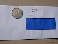 Zilveren munt 5 francs leopold iii - afbeelding 1 van  1