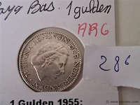 Zilveren munt gulden - afbeelding 2 van  3