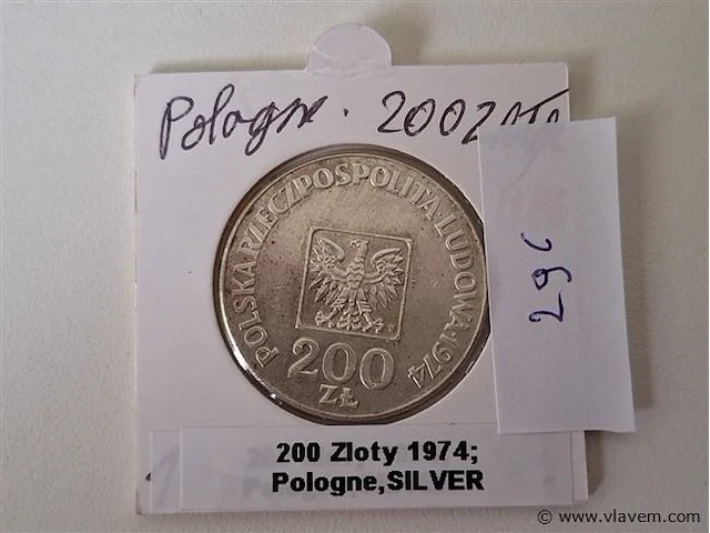 Zilveren munt zloty - afbeelding 1 van  3