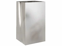 Zilveren plantenbak 42x38x75 cm rvs (x2) - afbeelding 7 van  14