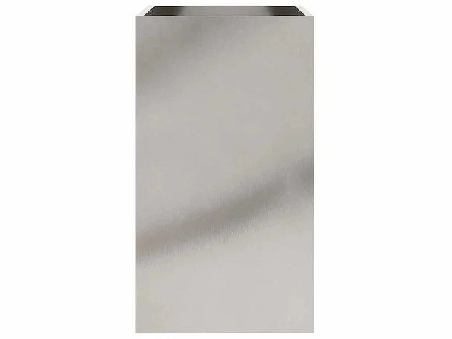 Zilveren plantenbak 42x38x75 cm rvs (x2) - afbeelding 8 van  14