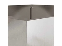 Zilveren plantenbak 42x38x75 cm rvs (x2) - afbeelding 10 van  14