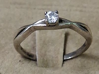 Zilveren ring - afbeelding 1 van  3