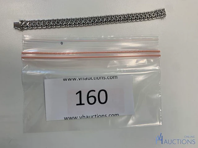 Zilverkleurige armband - afbeelding 1 van  6