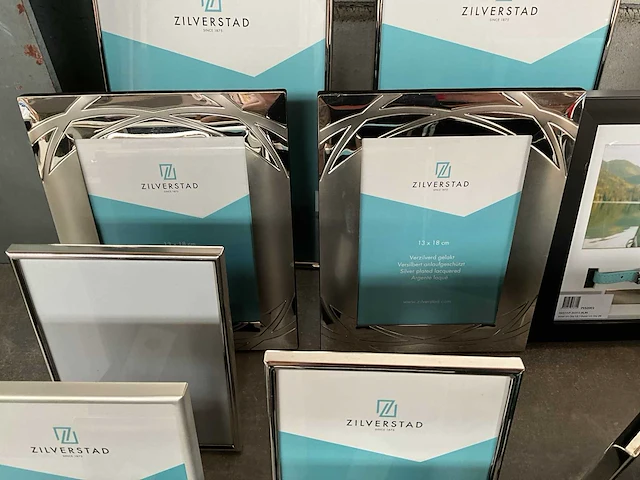 Zilverstad diverse verzilverde fotolijsten (18x) - afbeelding 3 van  9