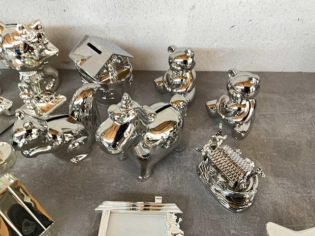 Zilverstad mix kavel diverse verzilverde accessoires - afbeelding 3 van  8