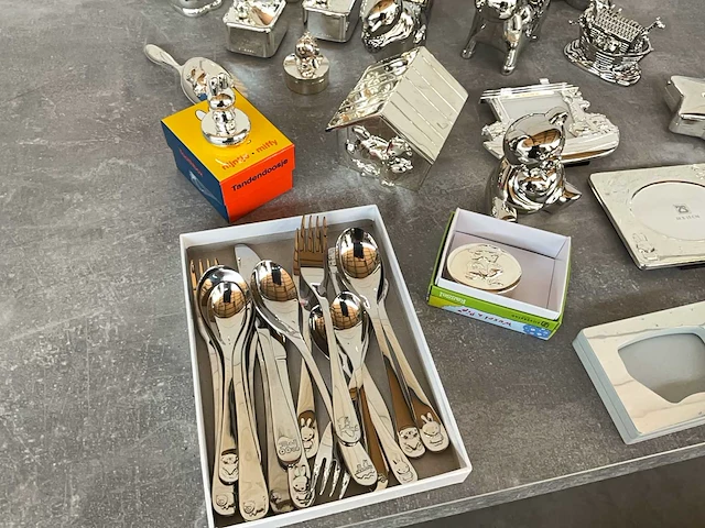 Zilverstad mix kavel diverse verzilverde accessoires - afbeelding 5 van  8