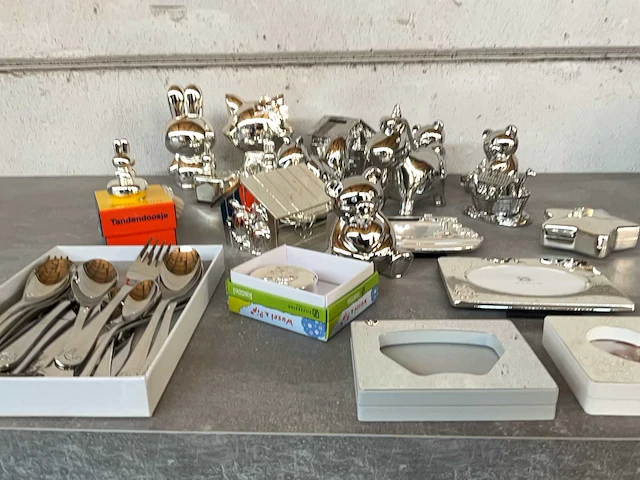 Zilverstad mix kavel diverse verzilverde accessoires - afbeelding 6 van  8