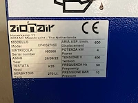 Zionair - 2022 - luchtcompressor geluidsgedempt 270l 11 bar 4kw 400v - afbeelding 10 van  10